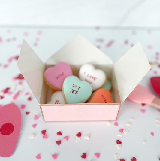 Conversation Heart Cookie Gift Box
