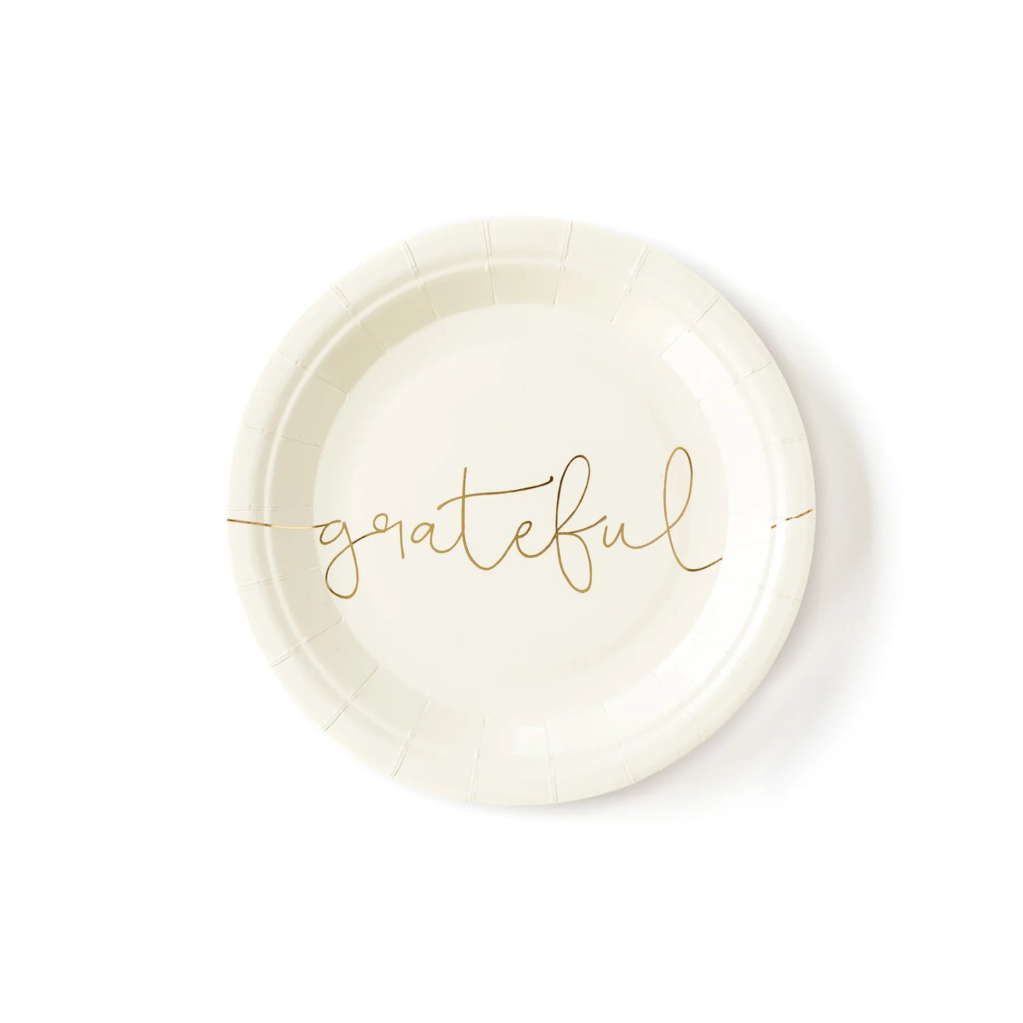 Thankful / Grateful Paper Plate Set