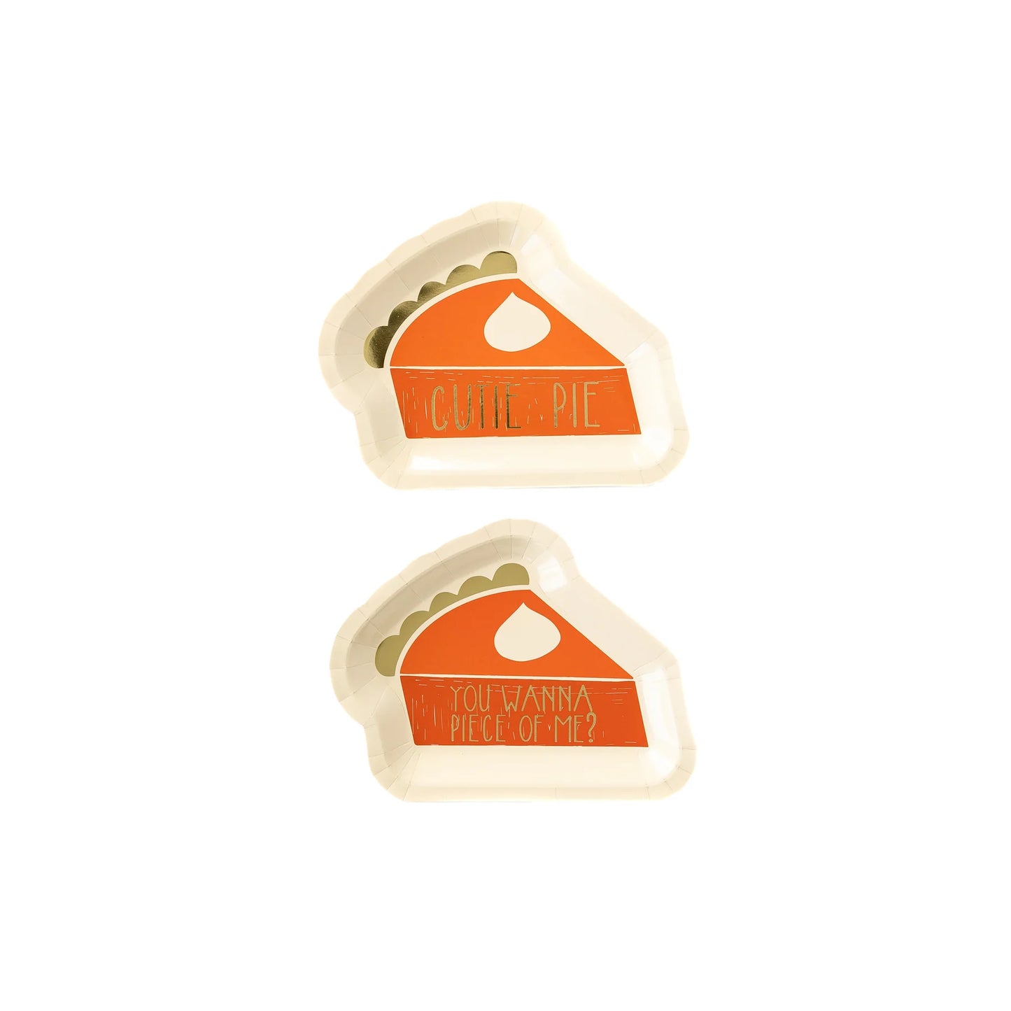 Pie Shaped 7" Paper Plate Set